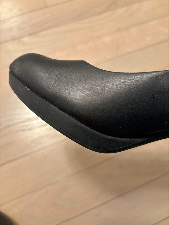 Clarks Black Rounded-Toe Pumps - Picture 3 of 3